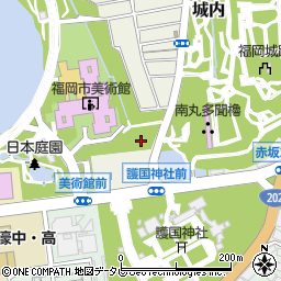 ＪＲ九州レンタカー＆パーキング舞鶴公園第２駐車場周辺の地図