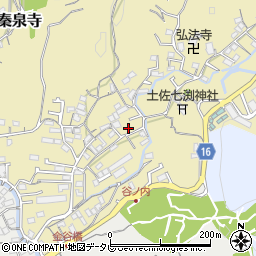 高知県高知市北秦泉寺52-5周辺の地図