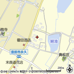 福岡県豊前市永久285周辺の地図