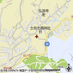 高知県高知市北秦泉寺792-4周辺の地図