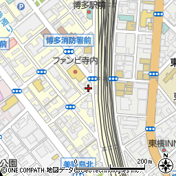 ＪＱＰａｒｋｓ博多駅前４丁目駐車場周辺の地図