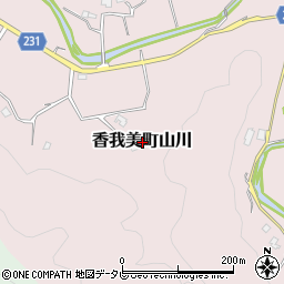 高知県香南市香我美町山川周辺の地図