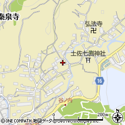 高知県高知市北秦泉寺50-11周辺の地図