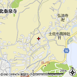 高知県高知市北秦泉寺713周辺の地図