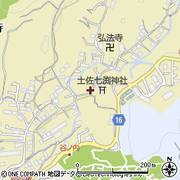 高知県高知市北秦泉寺787-5周辺の地図