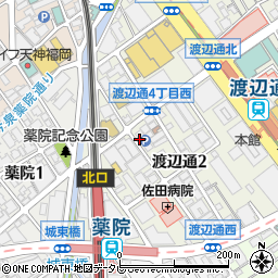 株式会社フロリステ・モデュール　渡辺通店周辺の地図