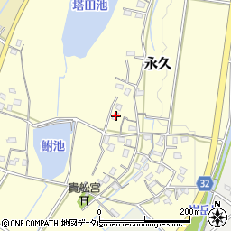 福岡県豊前市永久376周辺の地図