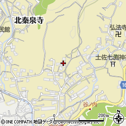 高知県高知市北秦泉寺698周辺の地図