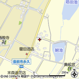 福岡県豊前市永久286周辺の地図