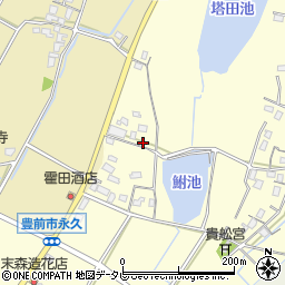 福岡県豊前市永久293周辺の地図