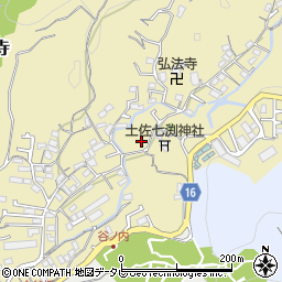 高知県高知市北秦泉寺787-1周辺の地図