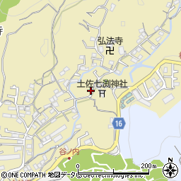 高知県高知市北秦泉寺787-2周辺の地図