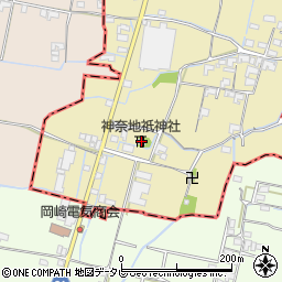 神奈地祇神社周辺の地図