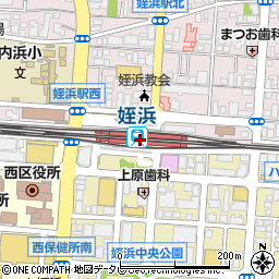 コクミン薬局えきマチ１丁目姪浜駅店周辺の地図