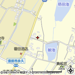 福岡県豊前市永久295周辺の地図