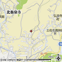 高知県高知市北秦泉寺695-2周辺の地図