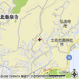 高知県高知市北秦泉寺691-3周辺の地図