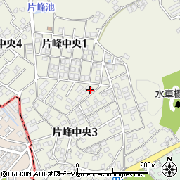 福岡県糟屋郡志免町片峰中央周辺の地図