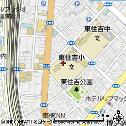 福岡市立東住吉小学校周辺の地図