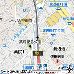 福岡県福岡市中央区渡辺通4丁目11-4周辺の地図