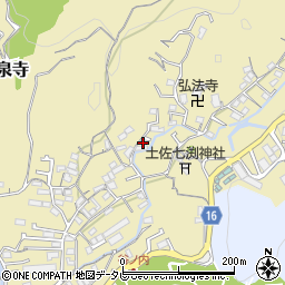高知県高知市北秦泉寺720-14周辺の地図
