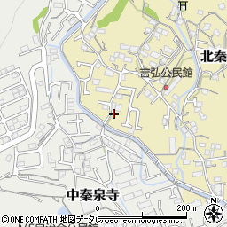 高知県高知市北秦泉寺223-1周辺の地図