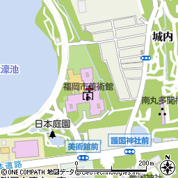 福岡市美術館　ミュージアムホール周辺の地図