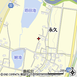 福岡県豊前市永久341周辺の地図