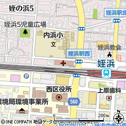 福岡市交通局姪浜合同事務所周辺の地図