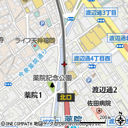 福岡県福岡市中央区渡辺通4丁目11-3周辺の地図