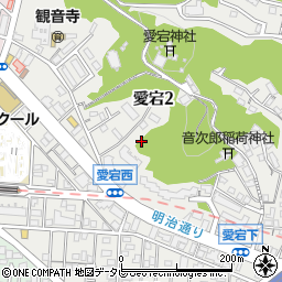 福岡県福岡市西区愛宕2丁目周辺の地図