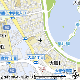 福岡県福岡市中央区大濠1丁目周辺の地図