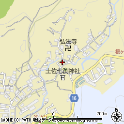 高知県高知市北秦泉寺782周辺の地図