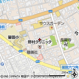福岡県福岡市中央区警固周辺の地図