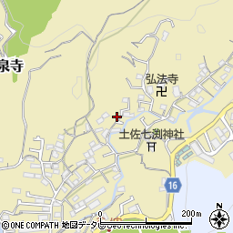 高知県高知市北秦泉寺687-6周辺の地図