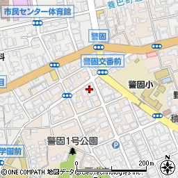 アイリス警固ビル周辺の地図