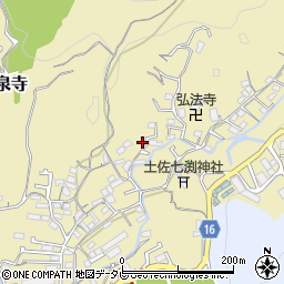 高知県高知市北秦泉寺687周辺の地図