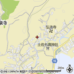 高知県高知市北秦泉寺687-3周辺の地図
