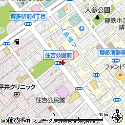 銀しゃり焼肉 直球ホルモン 博多駅前店周辺の地図