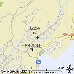高知県高知市北秦泉寺724-4周辺の地図
