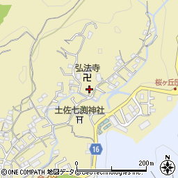 高知県高知市北秦泉寺724-9周辺の地図