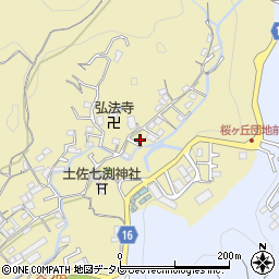 高知県高知市北秦泉寺775-9周辺の地図