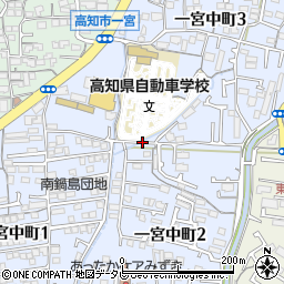 高知県高知市一宮中町周辺の地図