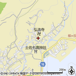 高知県高知市北秦泉寺724-17周辺の地図