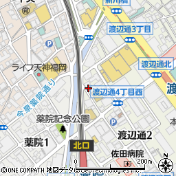 福岡県福岡市中央区渡辺通4丁目2-15周辺の地図