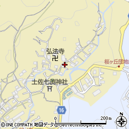 高知県高知市北秦泉寺775-7周辺の地図