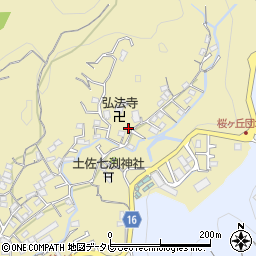 高知県高知市北秦泉寺724-5周辺の地図