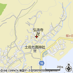 高知県高知市北秦泉寺724-7周辺の地図
