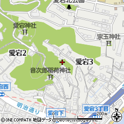 福岡県福岡市西区愛宕周辺の地図