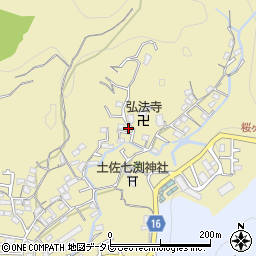 高知県高知市北秦泉寺722-3周辺の地図